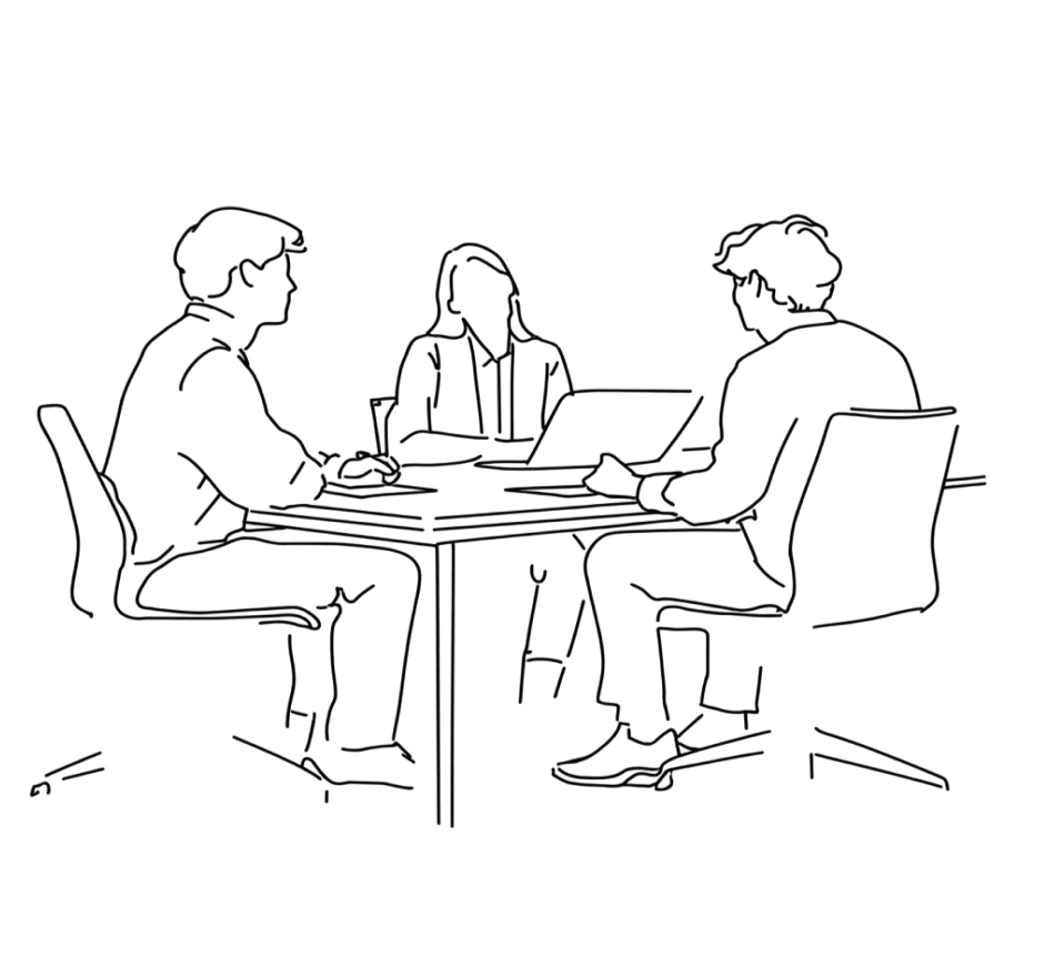 Personen am Tisch