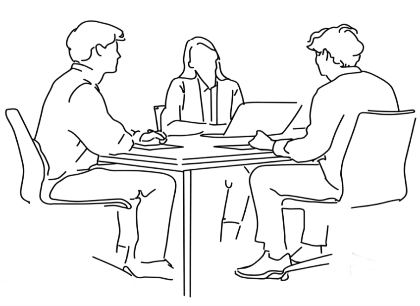 Personen am Tisch